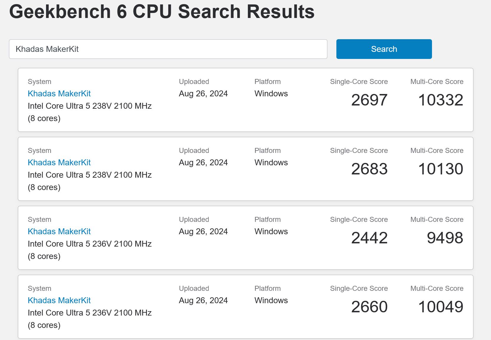 英特爾 Ultra 5 238V 處理器 GeekBench 6 跑分首曝，單核超銳龍 9 7845HX  第1張