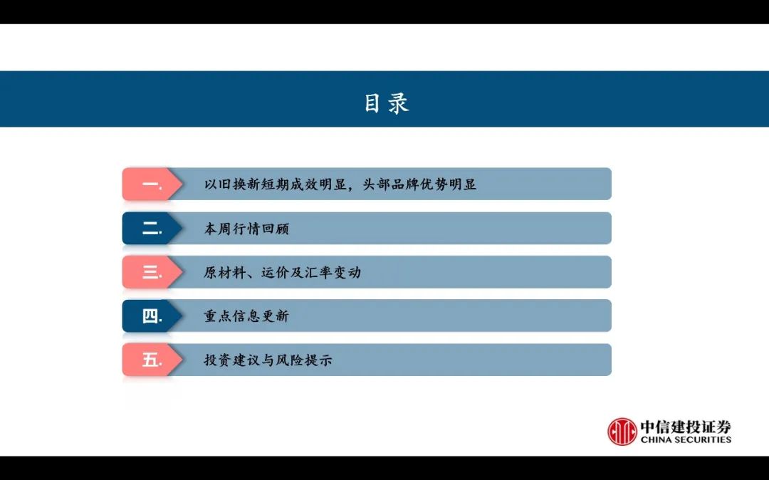 【中信建投家電 | 動(dòng)態(tài)】以舊換新短期成效初顯，頭部品牌優(yōu)勢(shì)突出（2024年9.2-9.6周觀點(diǎn)） - 拷貝