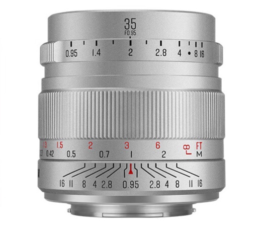 星曜 35mm F0.95 APS-C 相機(jī)鏡頭新增銀色版：金屬機(jī)身、號稱“全開可用”，1199 元