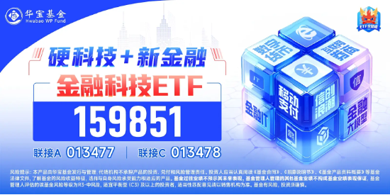 盤中漲停！金融科技ETF（159851）歷史新高！金融科技本輪暴漲超81%領(lǐng)跑市場，中長線資金連續(xù)布局！  第3張