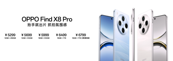 4199元起！OPPO Find X8系列發(fā)布 支持超清實(shí)況圖片  第2張