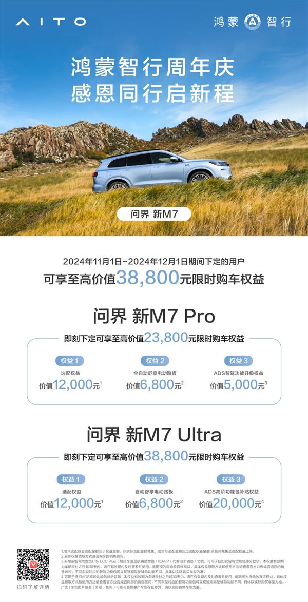 即日起 問界汽車全系大促：最高送49999元限時(shí)權(quán)益  第2張